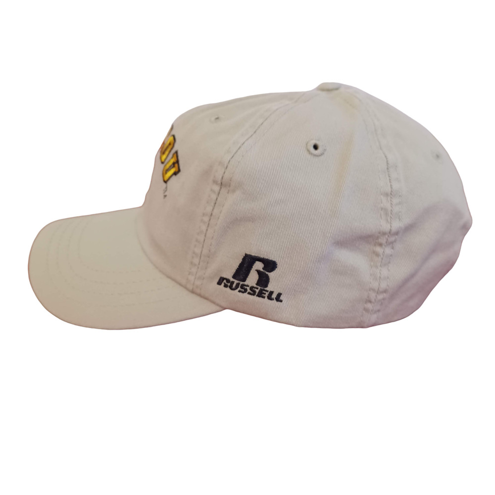 Russell Athletic Beige Missouri Tigers Metal Belt Buckle Baseball Cap Hat NWOT - Picture 2 of 4
